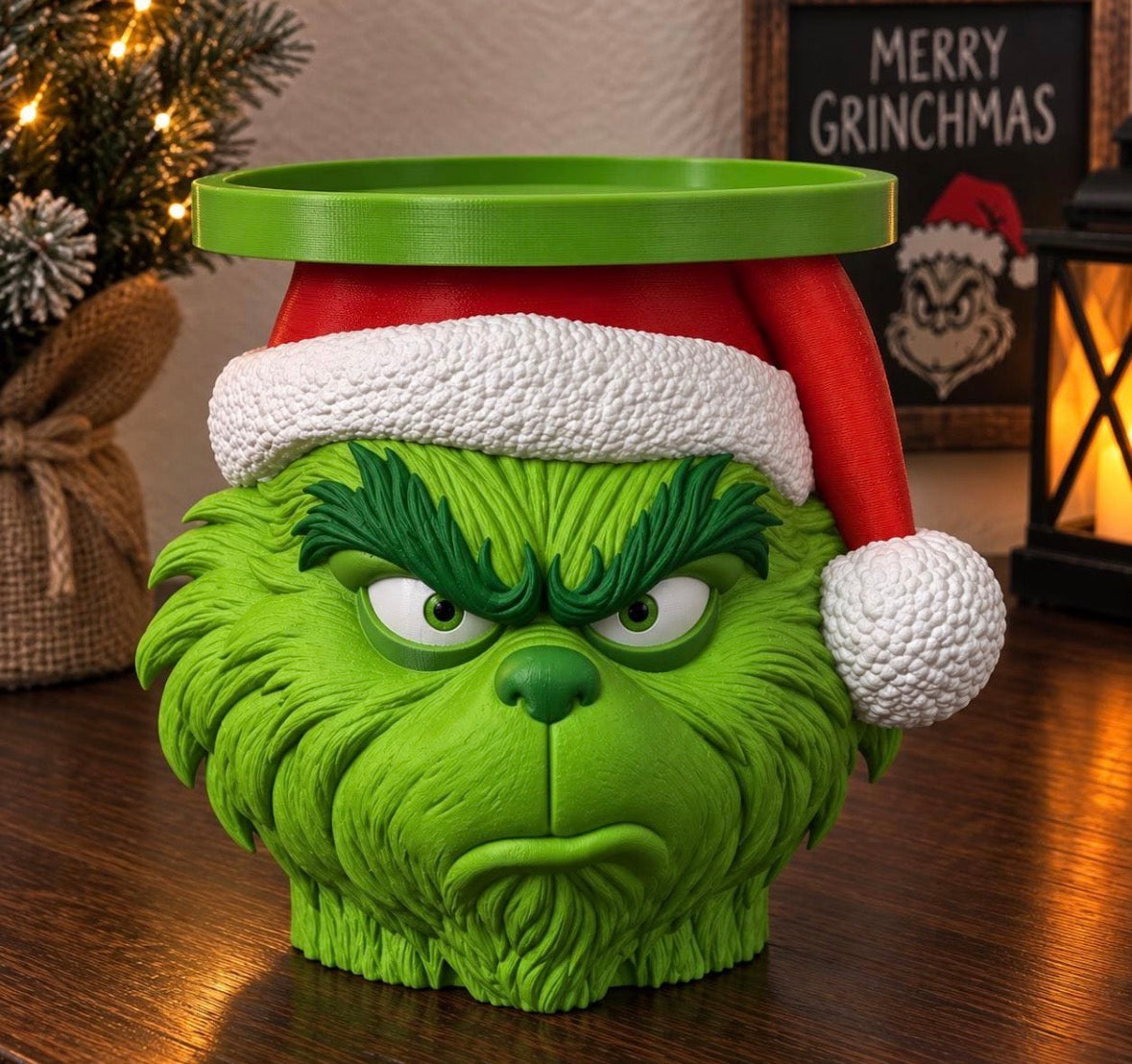 Green man candle holder