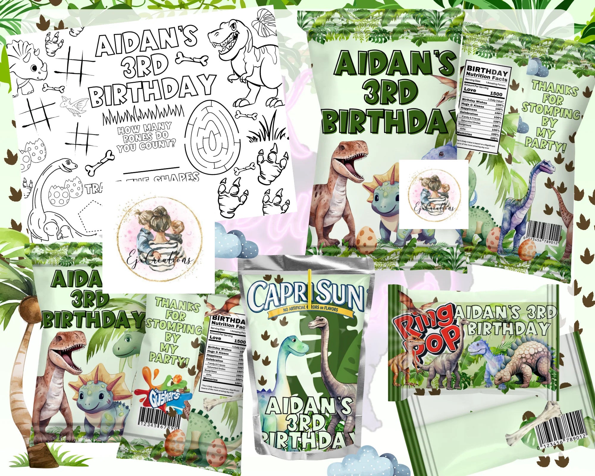 Dino party bundle