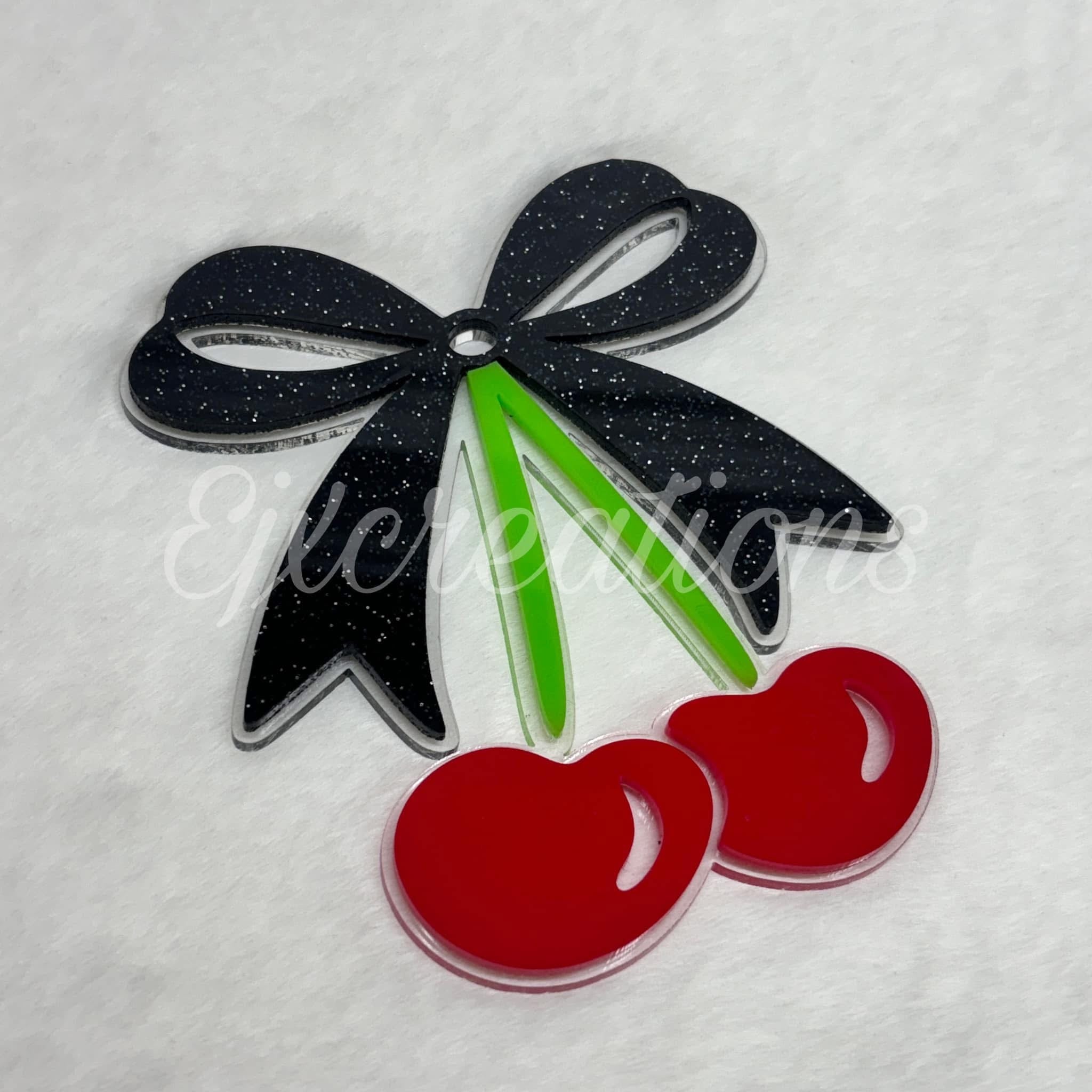 Car charm, red cherries