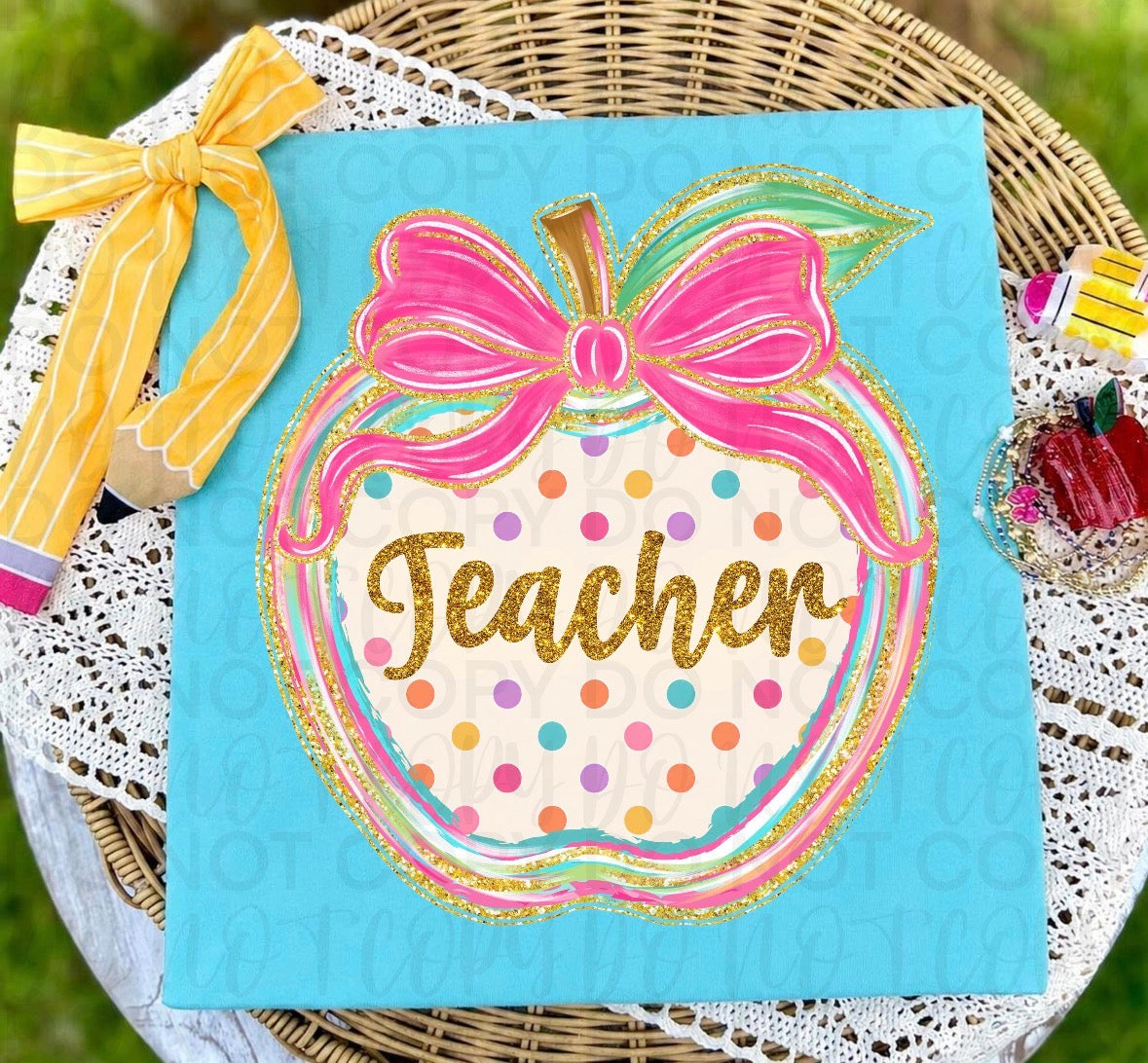 Teacher—apple