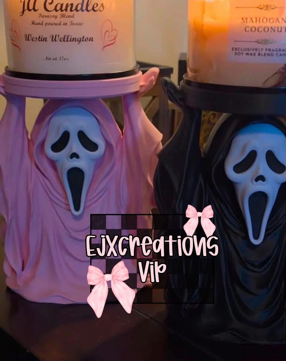 Candle holder, scream