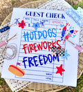 Hot dog, fireworks, freedom