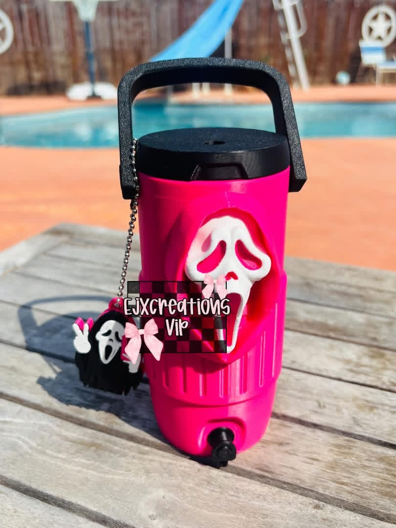 Spooky 12oz skinny can holder, includes tab opener