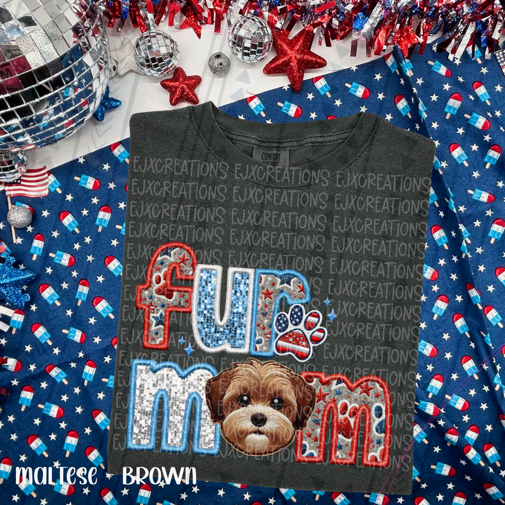 Fur mom, multiple breed options — breeds after color charts (swipe)