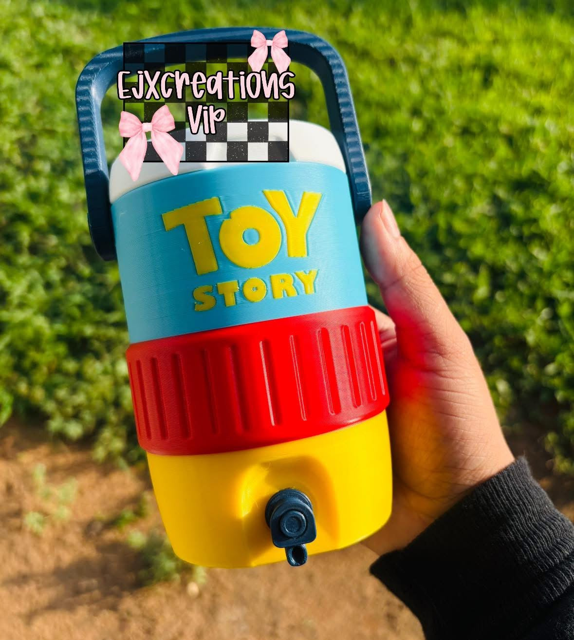 TS 12oz standard can holder, will include a boot themed can tab opener
