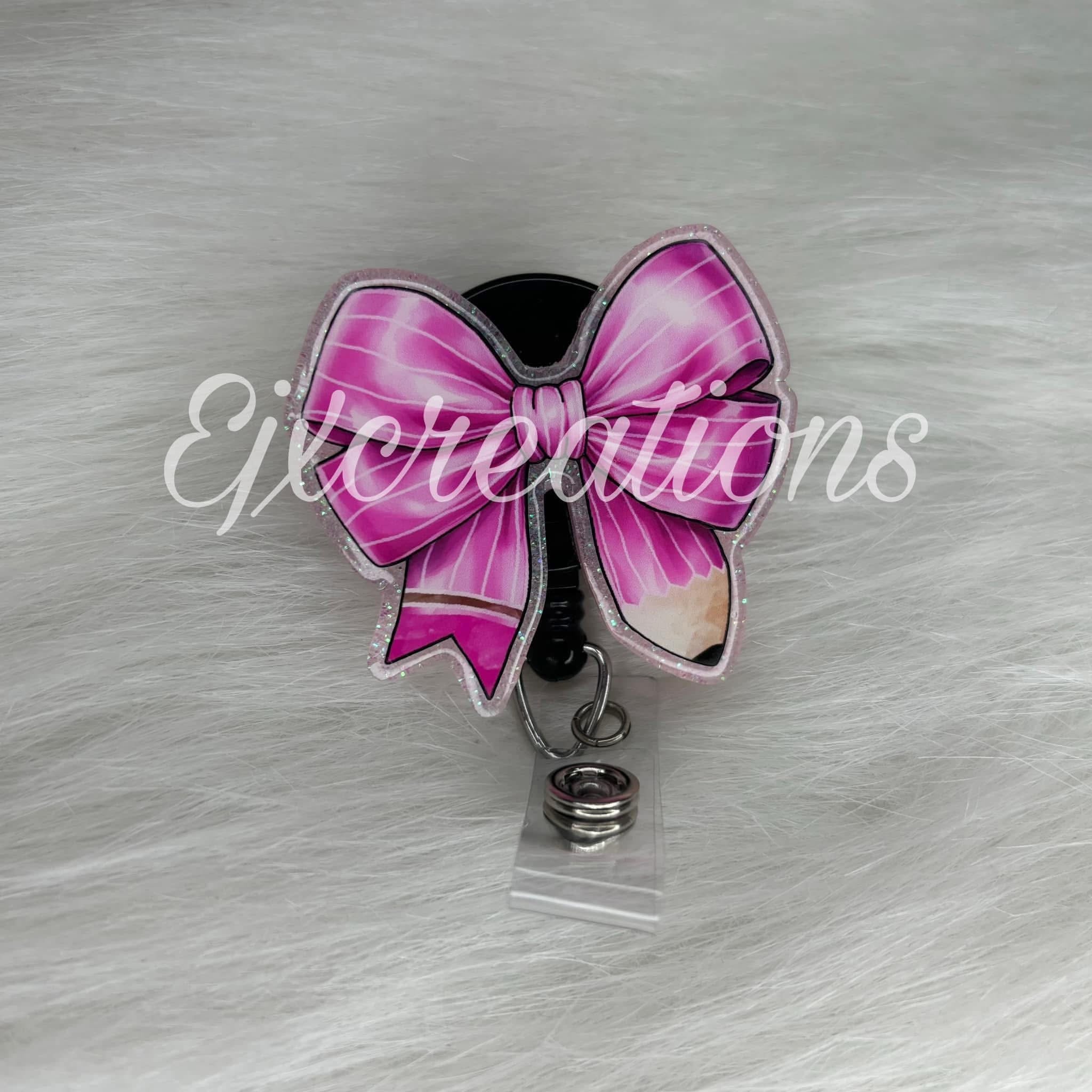 Pencil bow, pink