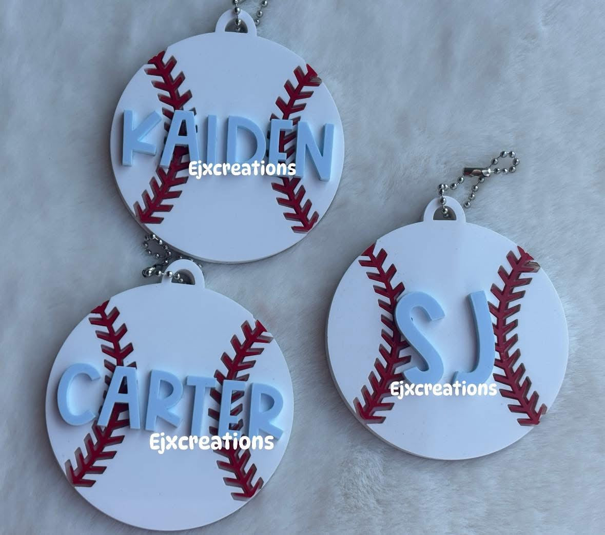 Baseball bag tag